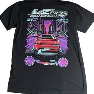 LZMFG Underground Automotive T Shirt Size M Synthwave Graphic Retro Neon cars